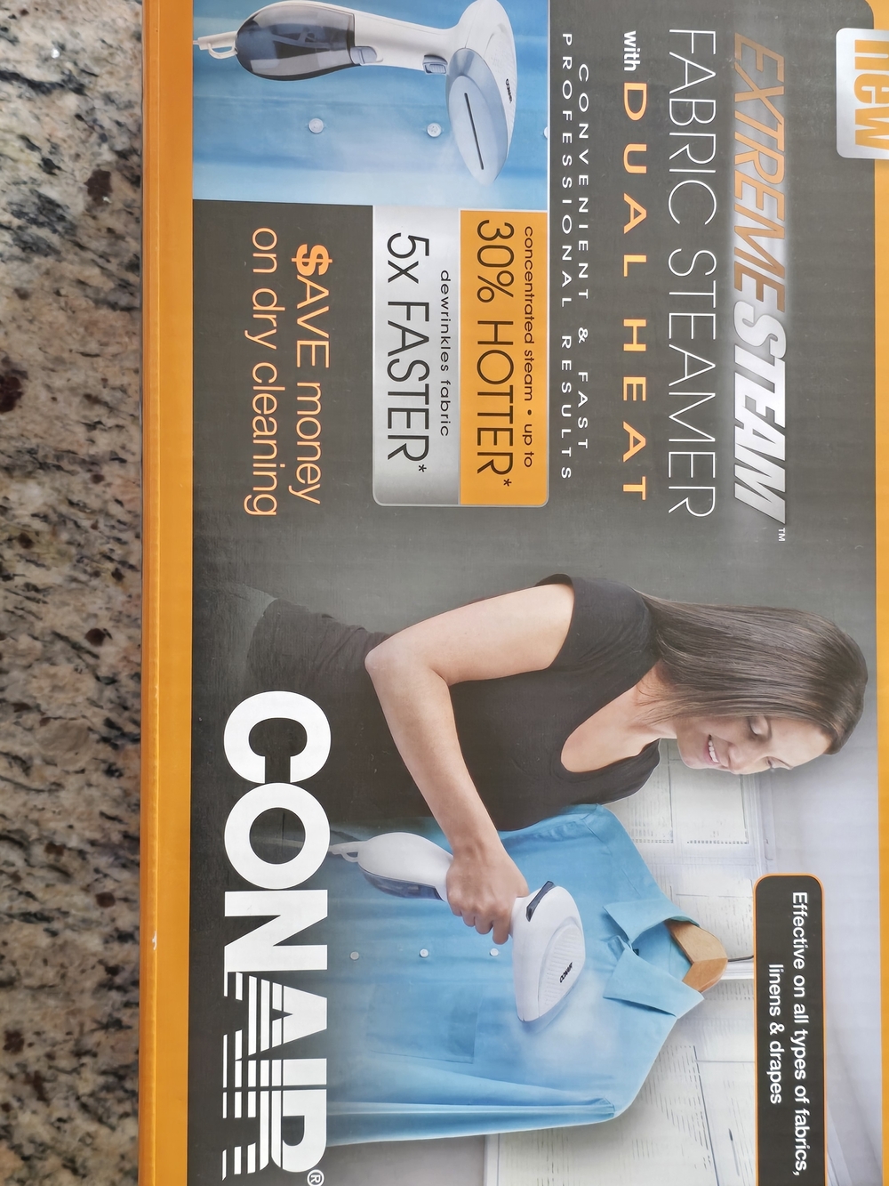 Conair Fabric Steamer Dual Heat - Blue Accent